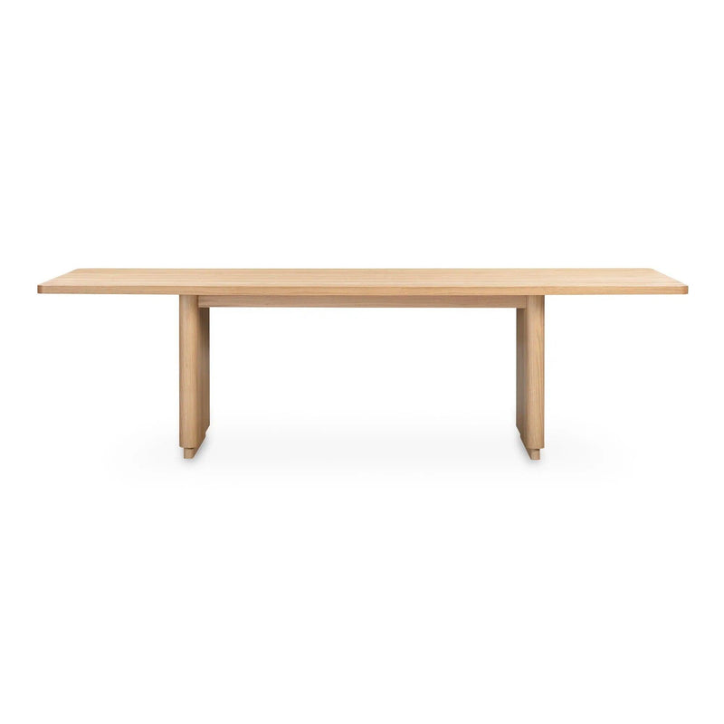 Round Off Wood Large Rectangular Dining Table Dining Tables LOOMLAN By Moe's Home