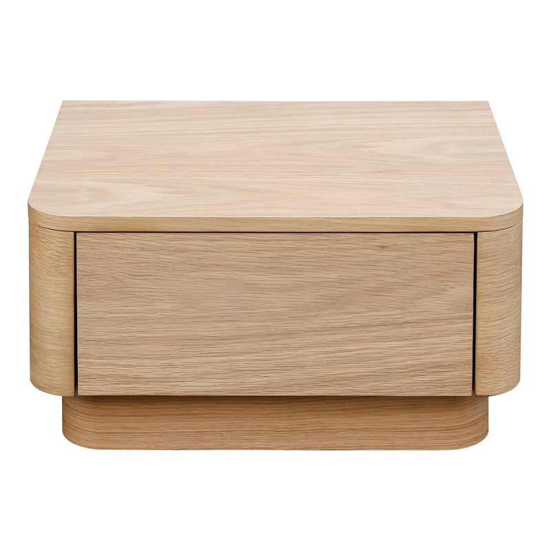 Round Off Wood Nightstand Nightstands LOOMLAN By Moe's Home