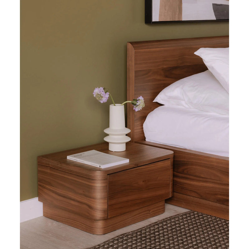 Round Off Wood Nightstand Nightstands LOOMLAN By Moe's Home