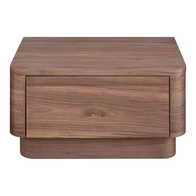 Round Off Wood Nightstand Nightstands LOOMLAN By Moe's Home