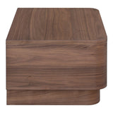 Round Off Wood Nightstand Nightstands LOOMLAN By Moe's Home