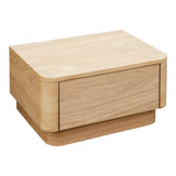 Round Off Wood Nightstand Nightstands LOOMLAN By Moe's Home