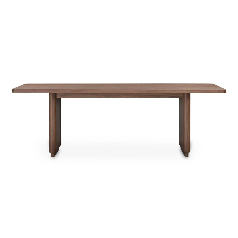 Round Off Wood Small Rectangular Dining Table Dining Tables LOOMLAN By Moe's Home