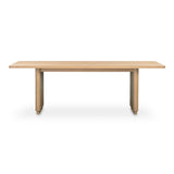 Round Off Wood Small Rectangular Dining Table Dining Tables LOOMLAN By Moe's Home