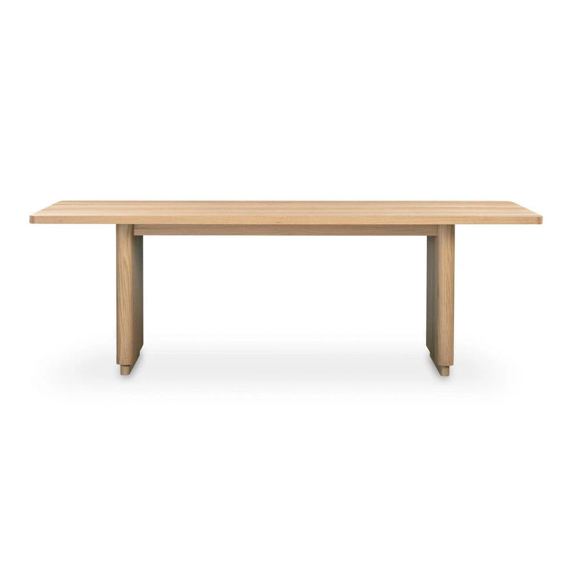 Round Off Wood Small Rectangular Dining Table Dining Tables LOOMLAN By Moe's Home