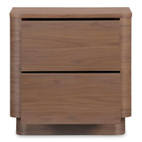 Round Off Wood Tall Nightstand Nightstands LOOMLAN By Moe's Home