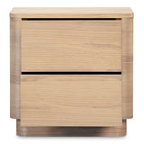 Round Off Wood Tall Nightstand Nightstands LOOMLAN By Moe's Home