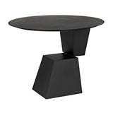 Round Pieta Table, Black Steel Dining Tables LOOMLAN By Noir