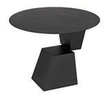 Round Pieta Table, Black Steel Dining Tables LOOMLAN By Noir