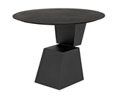 Round Pieta Table, Black Steel Dining Tables LOOMLAN By Noir