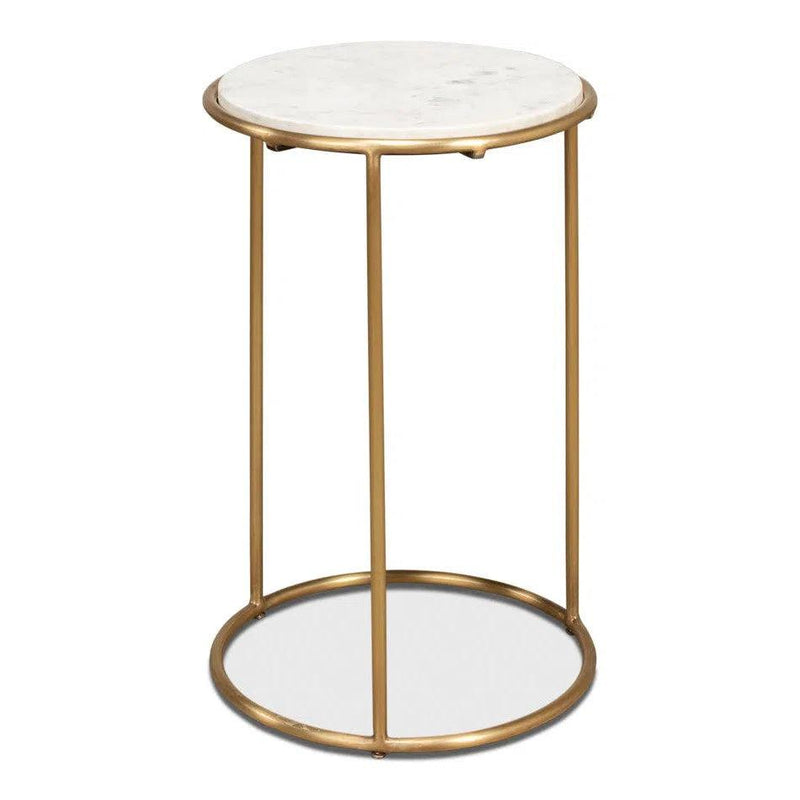 Round Side Table Side Tables LOOMLAN By Sarreid