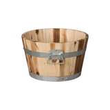 Round Wood Planter Outdoor Planters LOOMLAN By Emissary