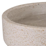 Round Yellow Terrazzo Bowl Planter Outdoor Planters LOOMLAN By Emissary