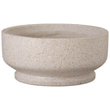 Round Yellow Terrazzo Bowl Planter Outdoor Planters LOOMLAN By Emissary