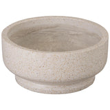 Round Yellow Terrazzo Bowl Planter Outdoor Planters LOOMLAN By Emissary