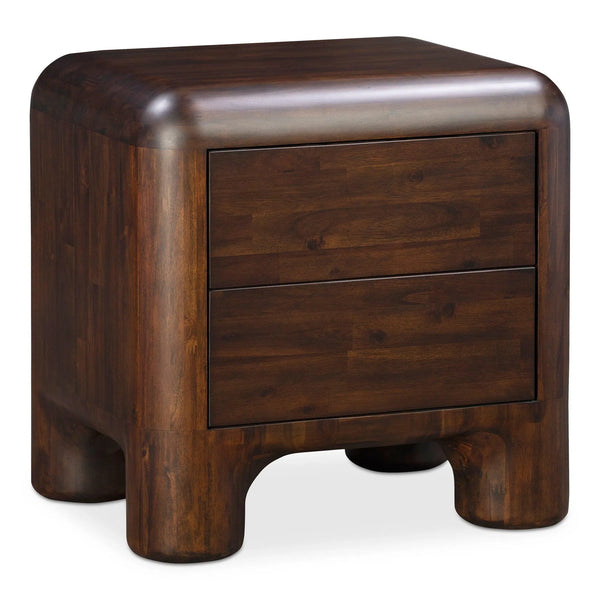 Rowan Nightstand Dark Brown Nightstands LOOMLAN By Moe's Home