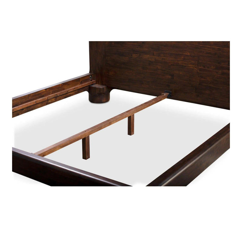 Rowan Wood Dark Brown Kind Bed Beds LOOMLAN By Moe's Home