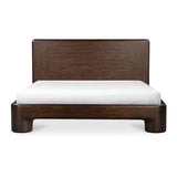 Rowan Wood Dark Brown Kind Bed Beds LOOMLAN By Moe's Home