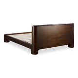 Rowan Wood Dark Brown Kind Bed Beds LOOMLAN By Moe's Home