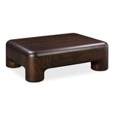 Rowan Wood Dark Brown Rectangular Coffee Table Coffee Tables LOOMLAN By Moe's Home