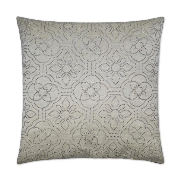 Ruched Up Ivory Throw Pillow With Insert Throw Pillows LOOMLAN By D.V. Kap