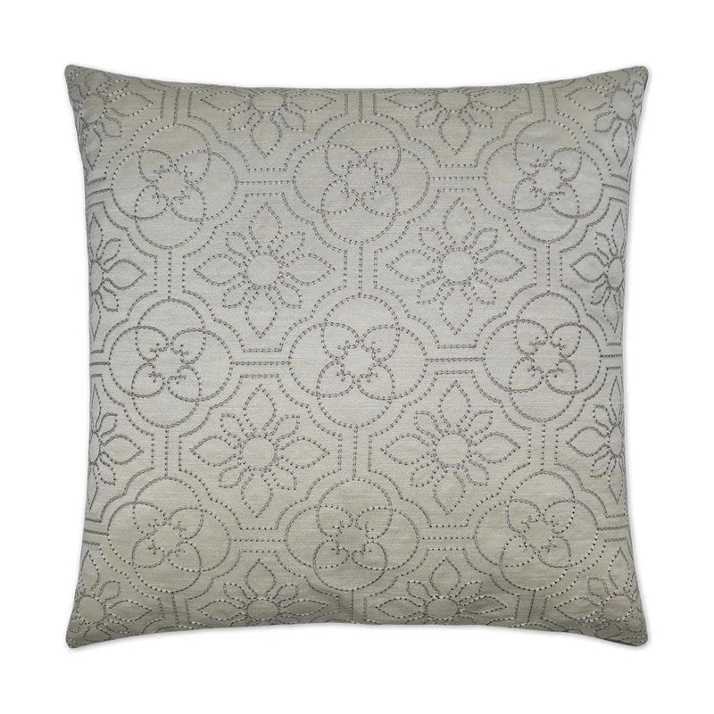 Ruched Up Ivory Throw Pillow With Insert Throw Pillows LOOMLAN By D.V. Kap