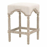 Rue Counter Stool Bisque French Linen Natural Gray Ash Counter Stools LOOMLAN By Essentials For Living