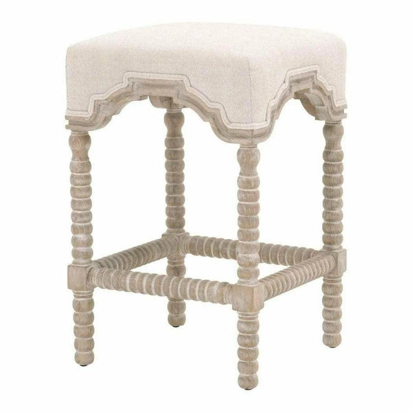 Rue Counter Stool Bisque French Linen Natural Gray Ash Counter Stools LOOMLAN By Essentials For Living