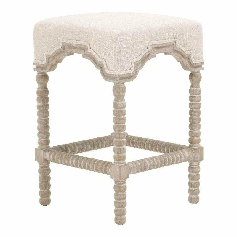 Rue Counter Stool Bisque French Linen Natural Gray Ash Counter Stools LOOMLAN By Essentials For Living