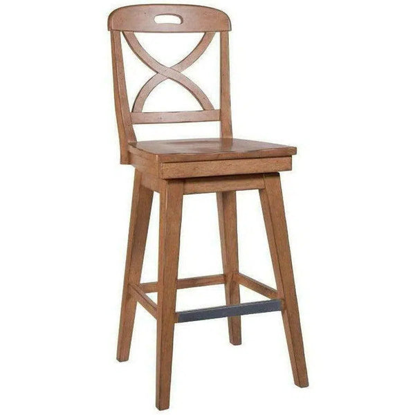 Rustic Swivel Bar Stool - Sand Finish (1 Per Carton) Bar Stools LOOMLAN By Panama Jack