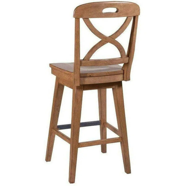 Rustic Swivel Bar Stool - Sand Finish (1 Per Carton) Bar Stools LOOMLAN By Panama Jack