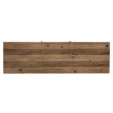 Rustic Two-Tone White Reclaimed Pine Wood Sideboard Sliding Doors Sideboards LOOMLAN By LH Imports