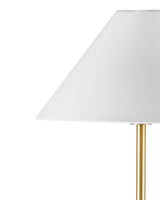 Rutland White Metal Floor Lamp Floor Lamps LOOMLAN By Bassett Mirror