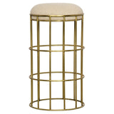 Ryley Counter Stool, Steel with Brass Finish Counter Stools LOOMLAN By Noir