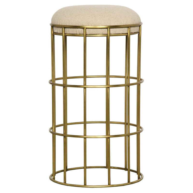 Ryley Counter Stool, Steel with Brass Finish Counter Stools LOOMLAN By Noir