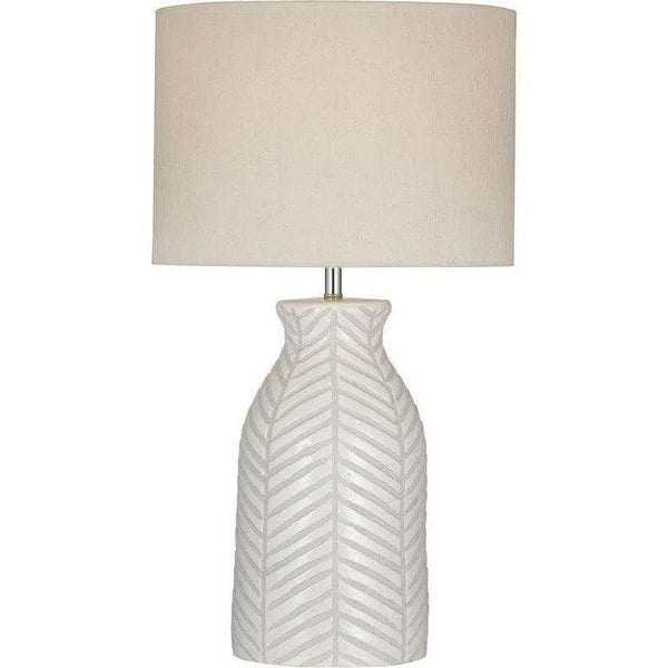 Sabrina Terracotta Cream Table Lamp Table Lamps LOOMLAN By Bassett Mirror