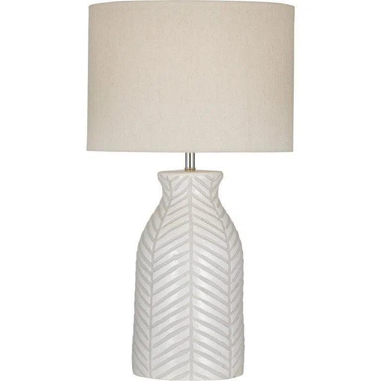 Sabrina Terracotta Cream Table Lamp Table Lamps LOOMLAN By Bassett Mirror