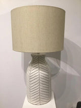 Sabrina Terracotta Cream Table Lamp Table Lamps LOOMLAN By Bassett Mirror