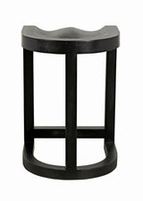 Saddle Wood Black Counter Stool Counter Stools LOOMLAN By Noir