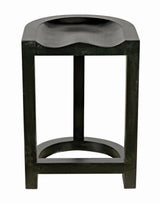 Saddle Wood Black Counter Stool Counter Stools LOOMLAN By Noir