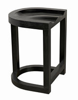 Saddle Wood Black Counter Stool Counter Stools LOOMLAN By Noir