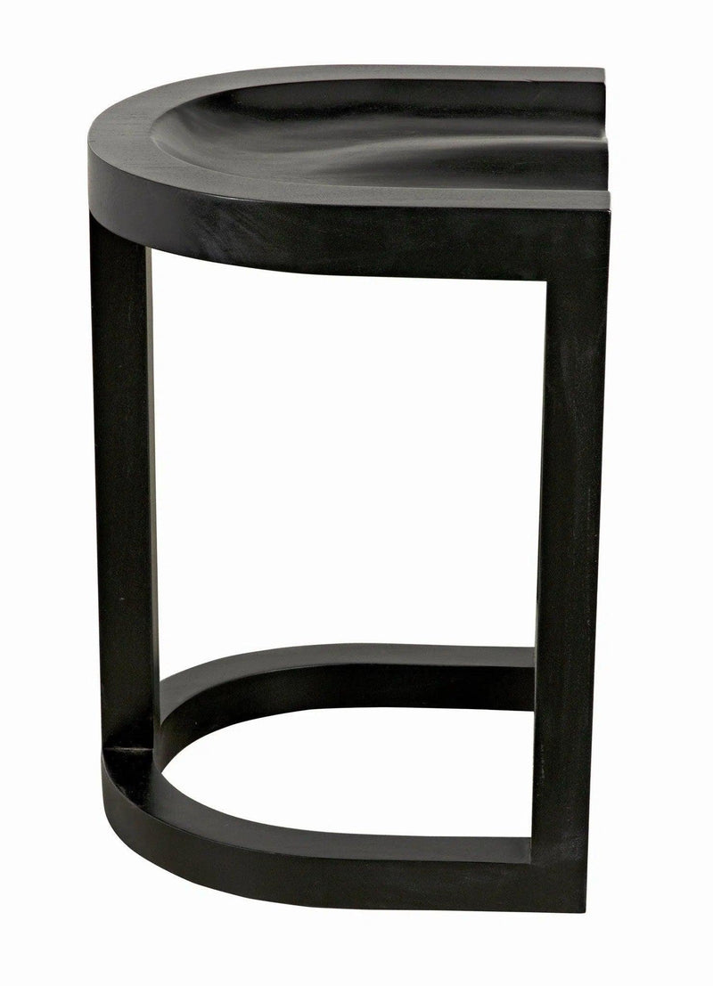 Saddle Wood Black Counter Stool Counter Stools LOOMLAN By Noir