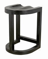 Saddle Wood Black Counter Stool Counter Stools LOOMLAN By Noir