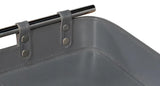 Safari Leather and Steel Grey Tray Trays LOOMLAN By Sarreid