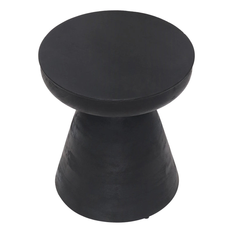 Sage Table Stool Matte Black Side Tables LOOMLAN By Zuo Modern