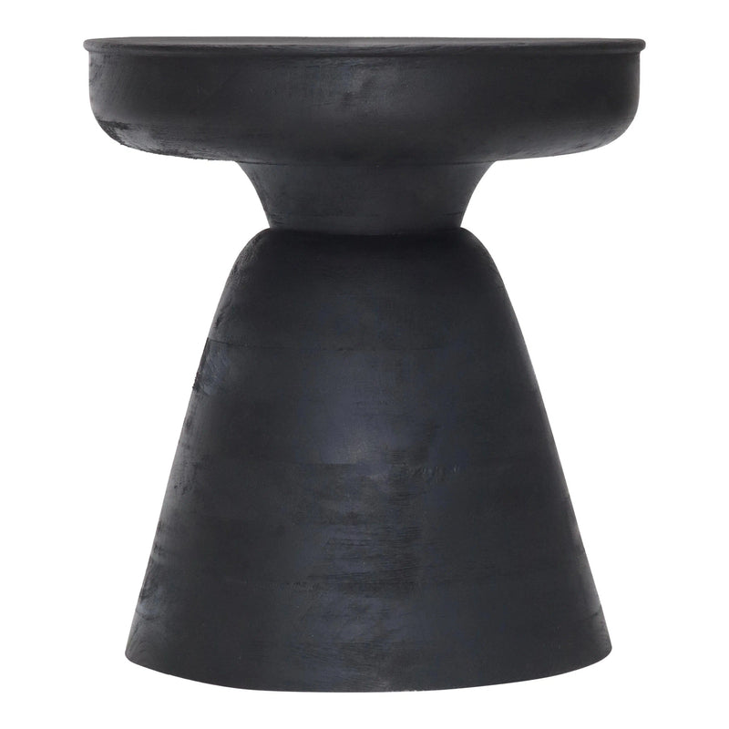 Sage Table Stool Matte Black Side Tables LOOMLAN By Zuo Modern