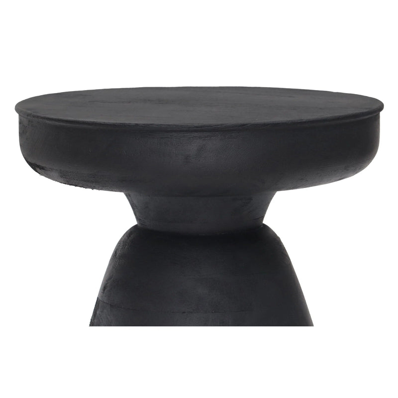 Sage Table Stool Matte Black Side Tables LOOMLAN By Zuo Modern