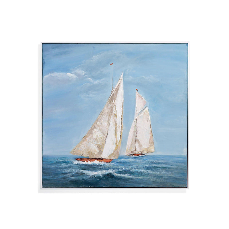 Sailing Blue Wall Art Artwork LOOMLAN By Bassett Mirror