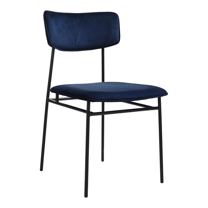 Sailor Leather Upholstered Armless Dining Chair