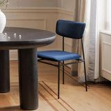 Sailor Leather Upholstered Armless Dining Chair